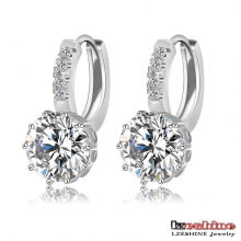 Female Round Zircon Drop Earrings (CER0149)